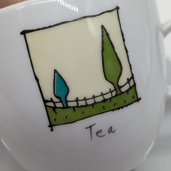 Truly Tasteful White Ceramic Tree Tea Cup & Saucer - Picture 5 of 9